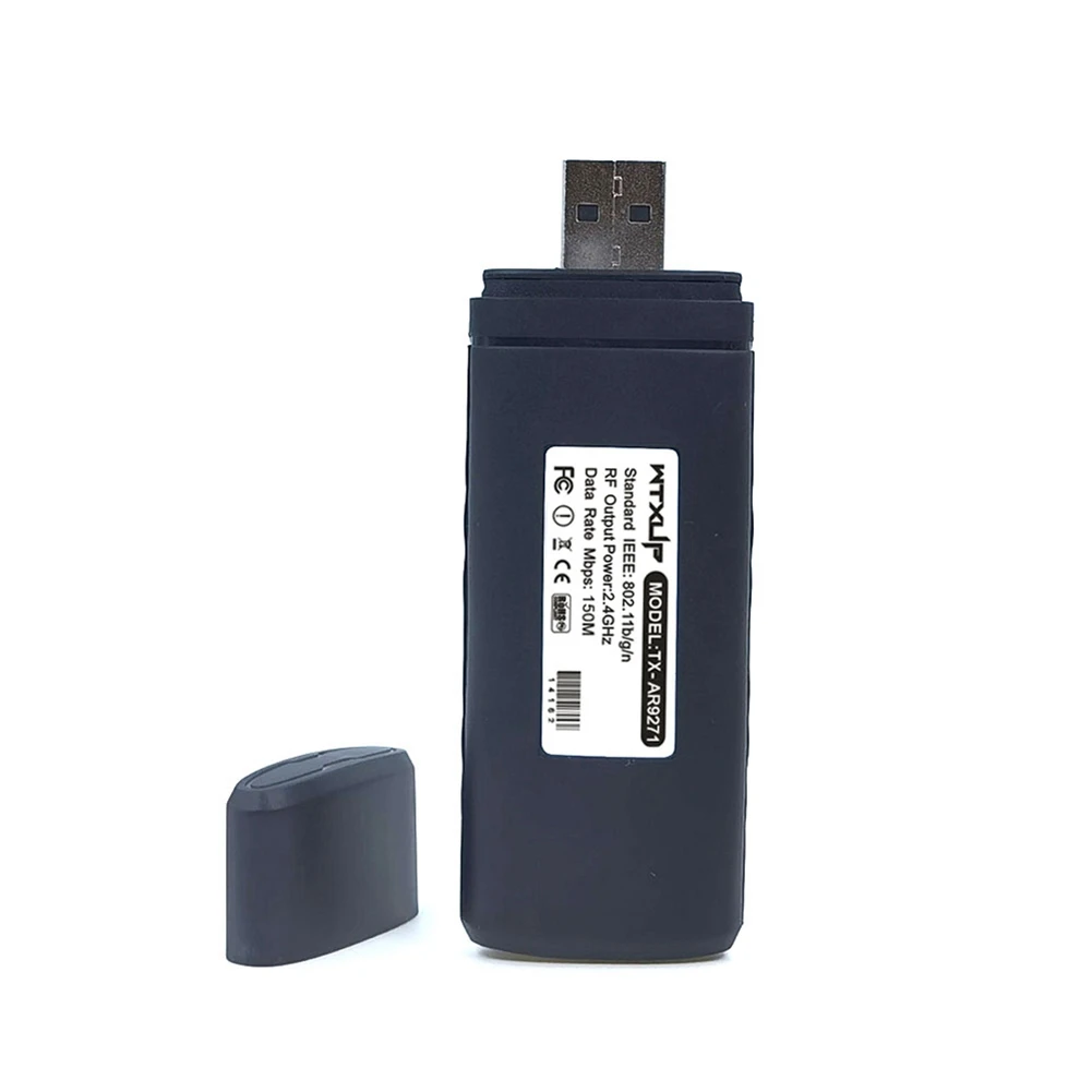 AR9271 802.11 N 150 Mbps Безжичен USB WiFi адаптер за Безжична мрежова карта за Windows 7/8/10/Кали Linux Изображение 0