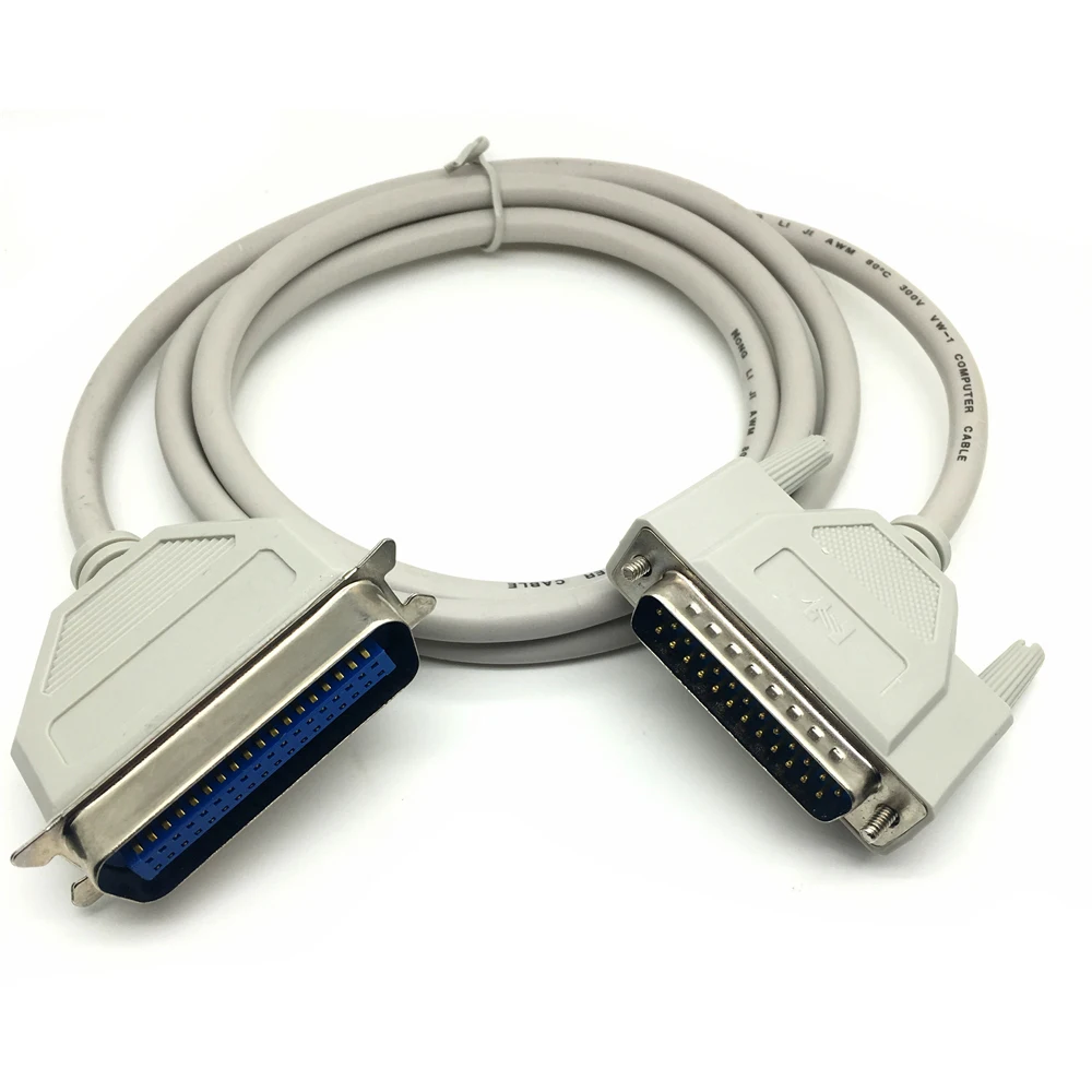 1,5 м, 3 м и 5 м 25pin основната паралелен порт линия печат DB25 пин към 1284 DB25 до CN36 DB25 удлинительный кабел ретро принтер Изображение 0