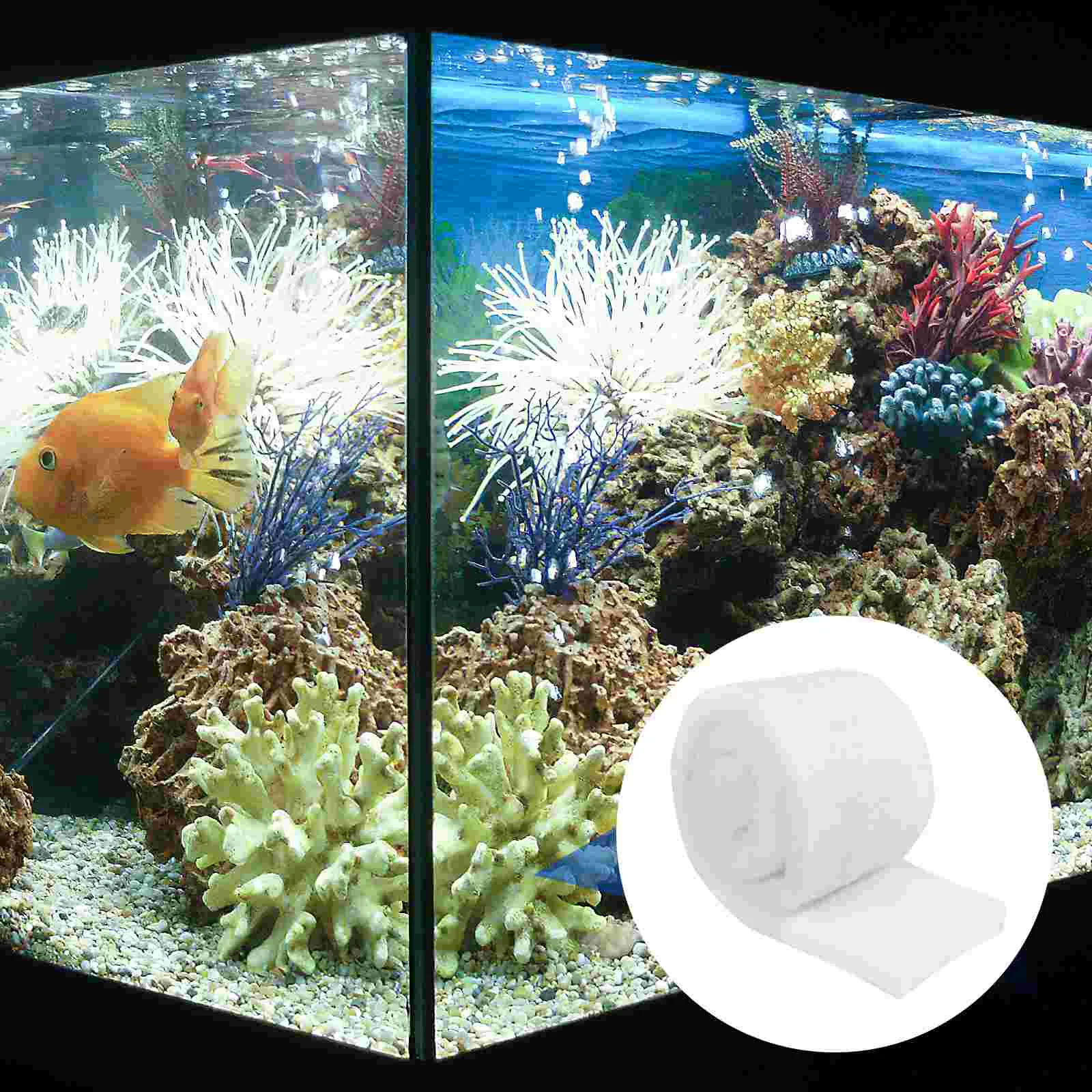1 Roll аквариумный филтър за аквариум, филтри, порести филтър за чиста вода Изображение 2