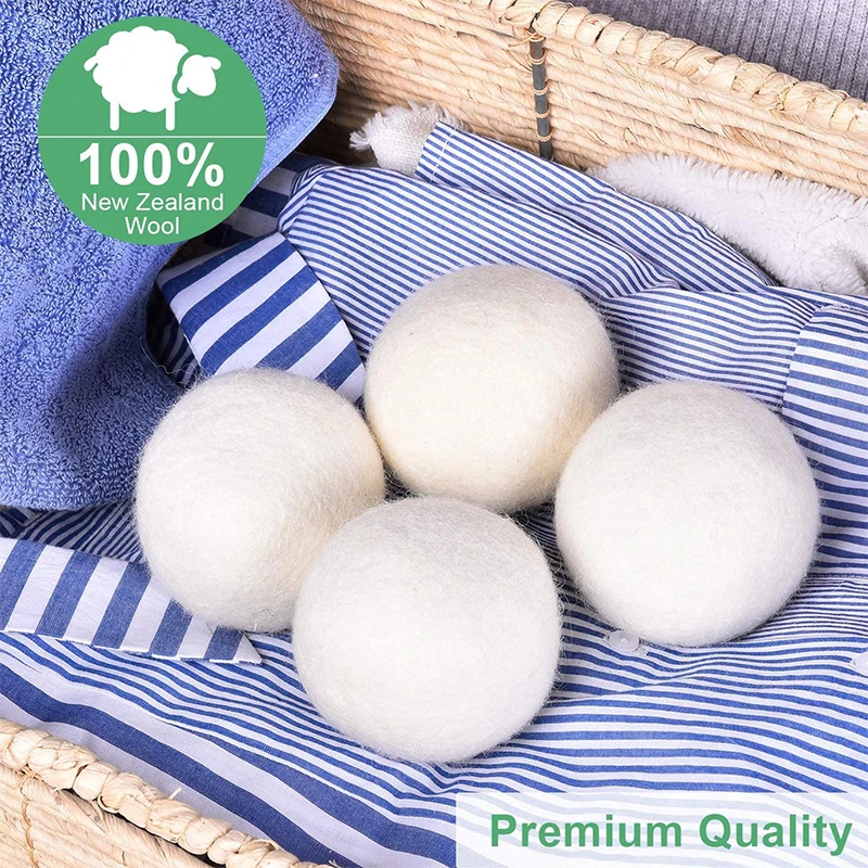 1 бр 7 см топки за изсушаване на козината, за многократна употреба омекотител за дрехи Топката за пране на дрехи Топки за домашно пране Топките за сушене на вълнени Аксесоари за пералня Изображение 0