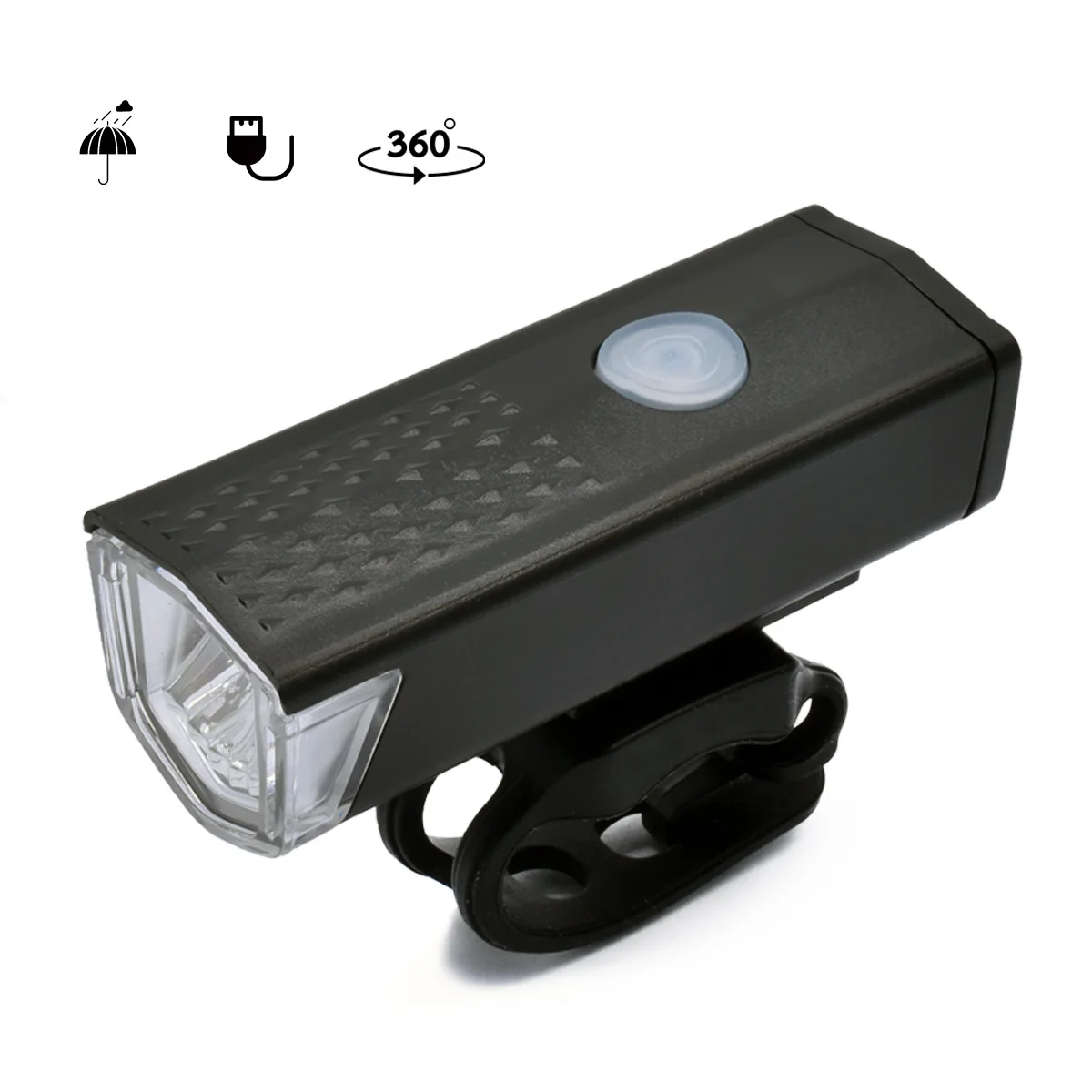 1 бр. велосипедни фарове и Предната USB Акумулаторна фаровете МТБ Пътен Колоездене Колоездене Фенерче под наем Фенер Лампа Аксесоари за Велосипеди Изображение 0
