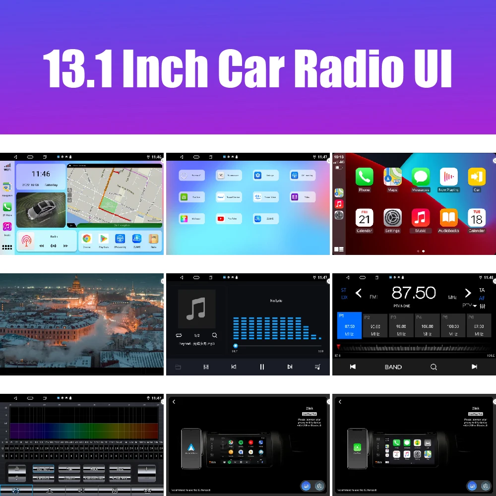 13,1-инчов Автомобилен Радиоприемник За Suzuki ERTIGA 2018 2019 Кола DVD GPS Навигация Стерео Carplay 2 Din Централна Мултимедиен Android Auto Изображение 4