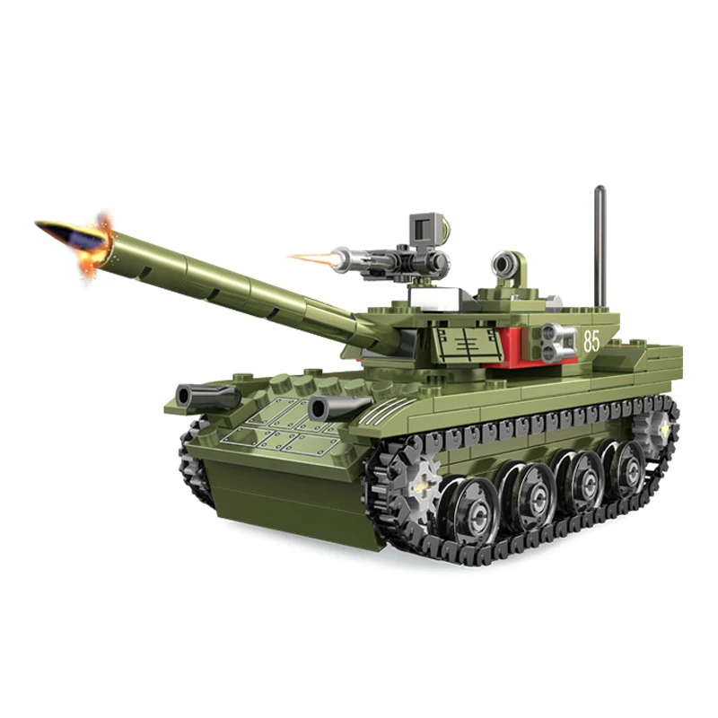 2022 Военна армия Световна война WW2 SWAT Полицейски войници Основна бойна модел на танк Градивен елемент на Тухли Детски Играчки Изображение 0