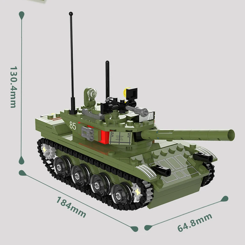2022 Военна армия Световна война WW2 SWAT Полицейски войници Основна бойна модел на танк Градивен елемент на Тухли Детски Играчки Изображение 1