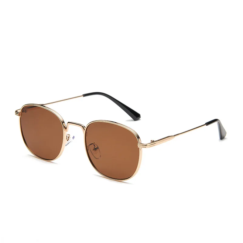 2022 Нови ретро универсални прости дамски слънчеви очила в стил пънк-метал, градинска мода, овални секси очила с UV400 Изображение 1