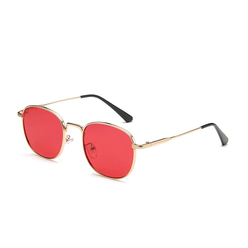 2022 Нови ретро универсални прости дамски слънчеви очила в стил пънк-метал, градинска мода, овални секси очила с UV400 Изображение 2