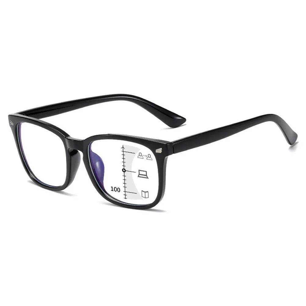 2023 Бифокални Прогресивни Очила За Четене Мъжки, Блокиране На Синя Светлина, Мультифокальные Очила, Ултра-Леки Очила Без Рамки Изображение 1