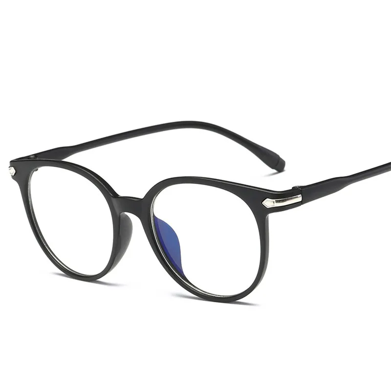 2023 Дамски рамки за очила, Мъжки рамки за очила с анти-синя светлина, реколта кръгли очила с прозрачни лещи, оптични рамки за очила Изображение 2