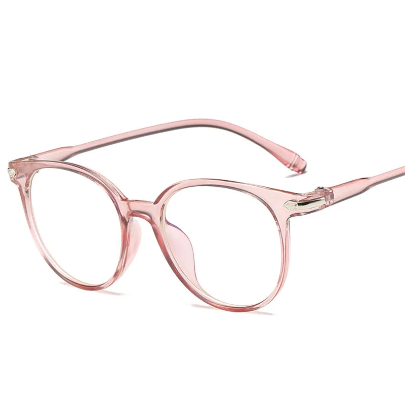 2023 Дамски рамки за очила, Мъжки рамки за очила с анти-синя светлина, реколта кръгли очила с прозрачни лещи, оптични рамки за очила Изображение 3