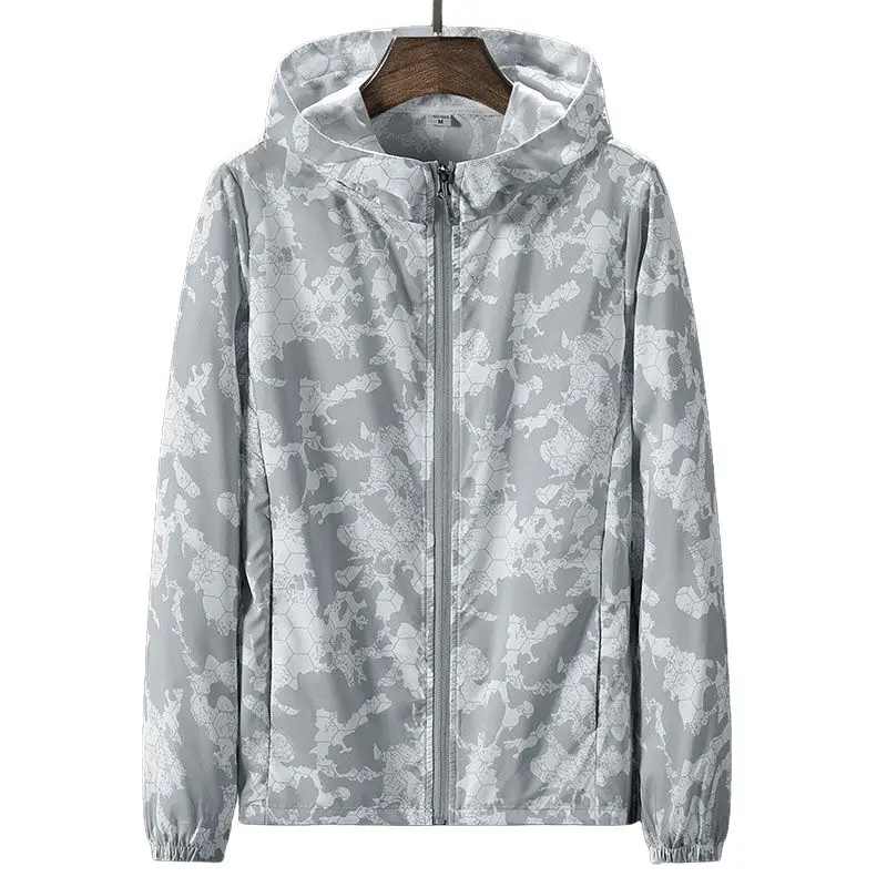 2023 Летни палто с защита от uv UPF 50 +, мъжки тънка мека дишаща бързосъхнеща яке, блузи с качулка за риболов на открито, връхни дрехи B51 Изображение 1