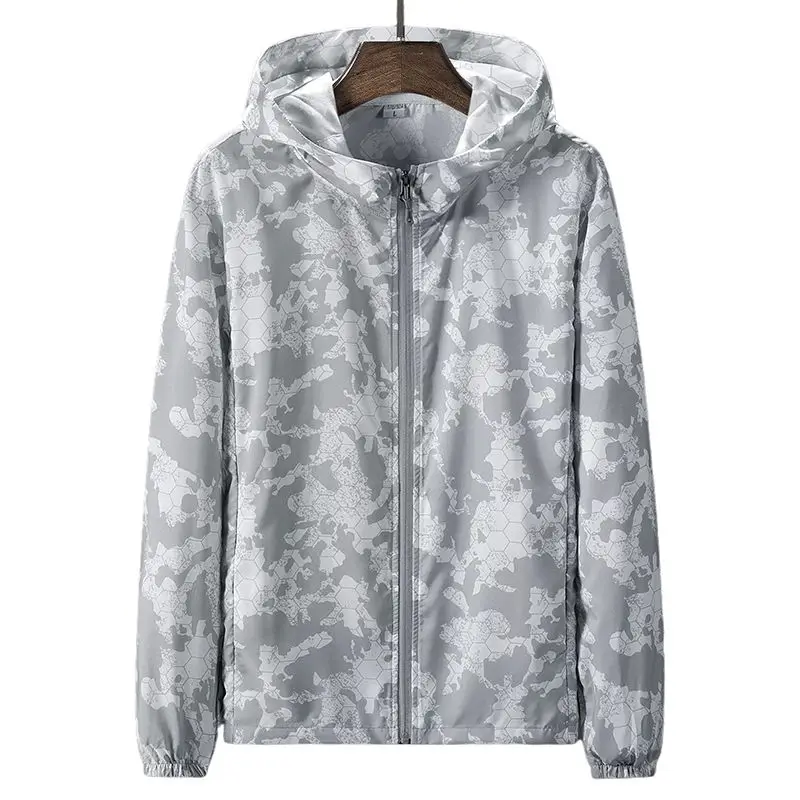 2023 Летни палто с защита от uv UPF 50 +, мъжки тънка мека дишаща бързосъхнеща яке, блузи с качулка за риболов на открито, връхни дрехи B51 Изображение 4