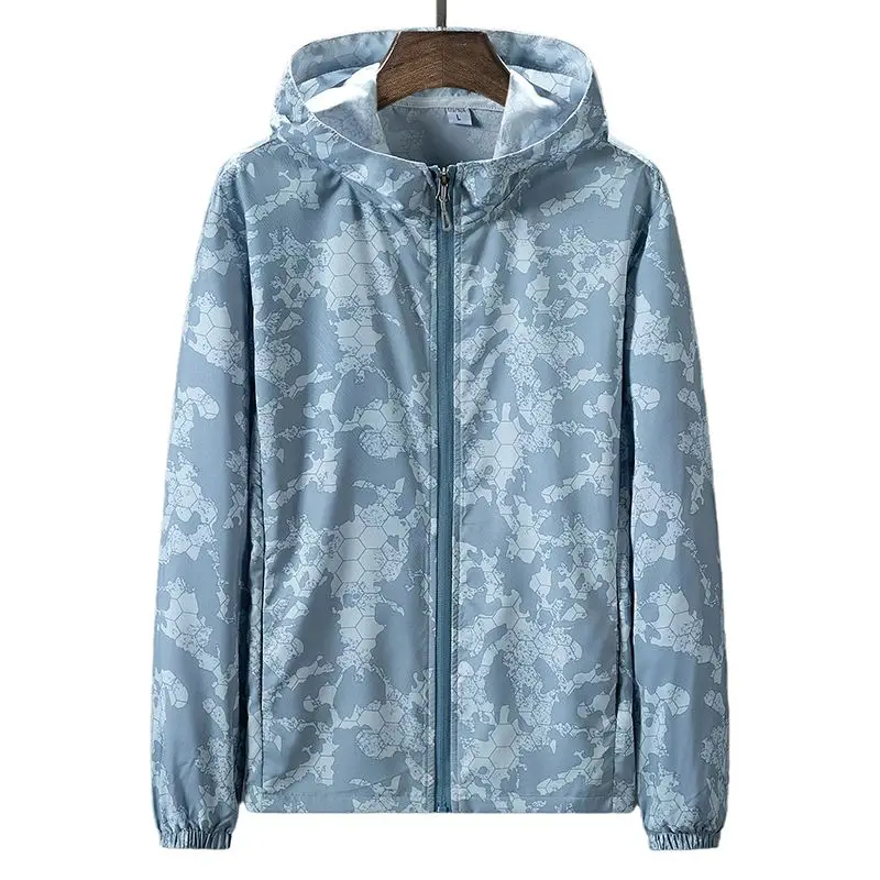 2023 Летни палто с защита от uv UPF 50 +, мъжки тънка мека дишаща бързосъхнеща яке, блузи с качулка за риболов на открито, връхни дрехи B51 Изображение 5