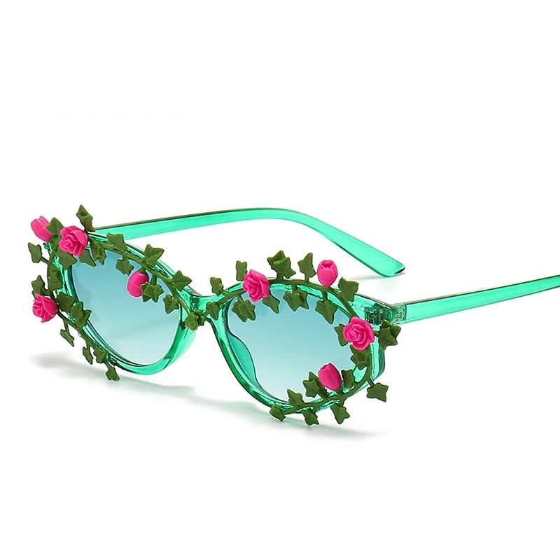 2023 най-Новите слънчеви очила с цветен модел, дамски маркови дизайнерски вечерни дамски слънчеви очила с кошачьим око, очила за украса на пътуване, сезон цветове Изображение 1