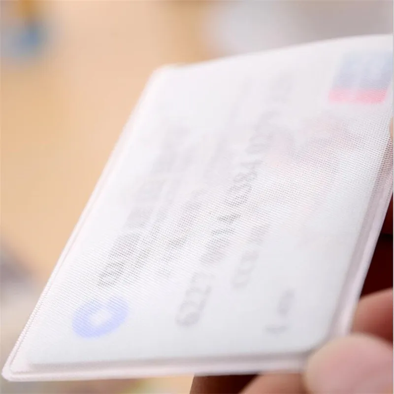 20PCS Водоустойчив Прозрачен Калъф за карта от PVC, силикон пластмасов калъф за притежателя на картата, защитен калъф за студентски карти, лична карта, с битовым банка Изображение 3