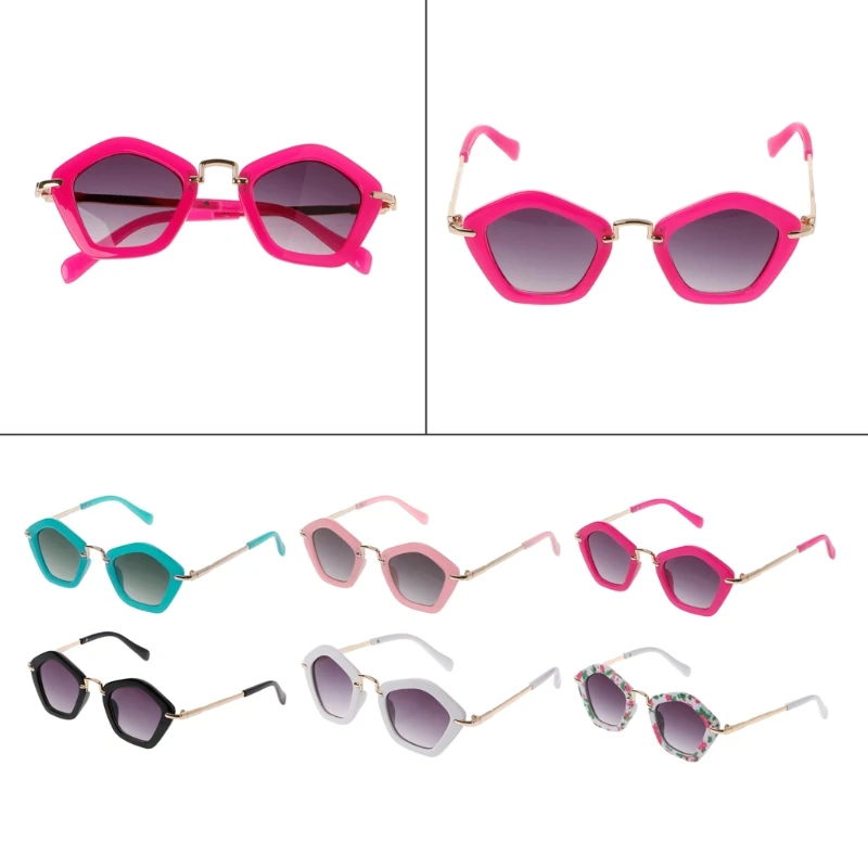 2XPC Модни слънчеви очила за най-малките деца, популярни очила в рамки за деца, летни почивки, детски сладък подпори за фотосесия на открито Изображение 3