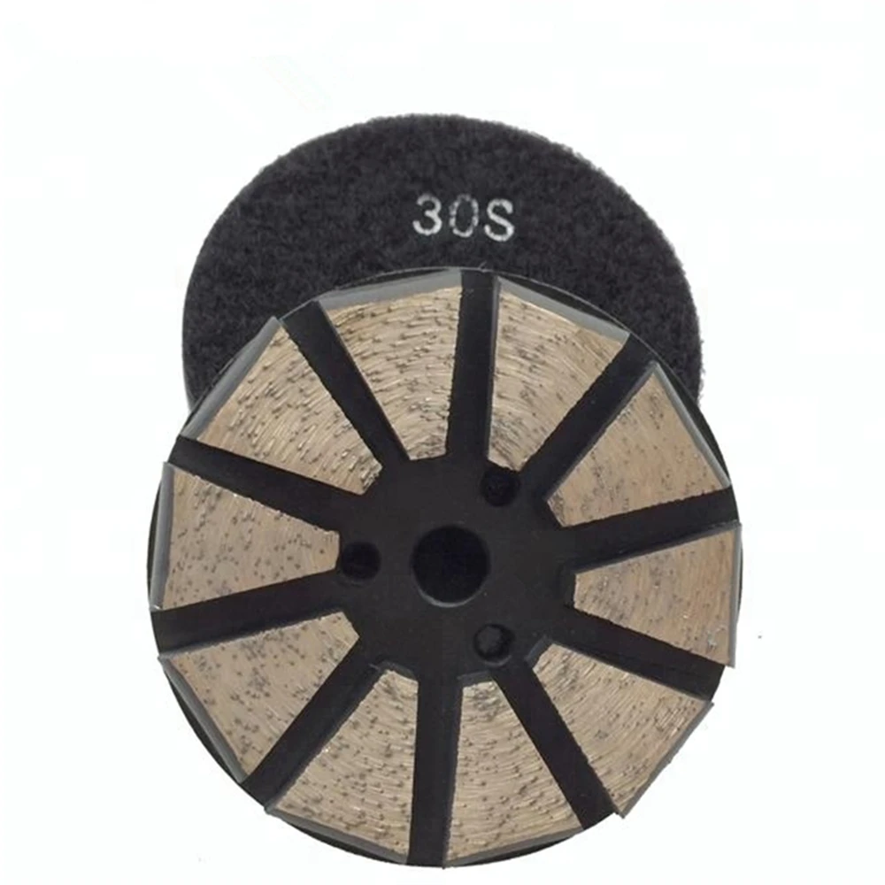 3-Инчов диамантен диск за шлайфане с 8-10 сегменти за полиране терраццо и бетон - комплект от 9 теми Изображение 2