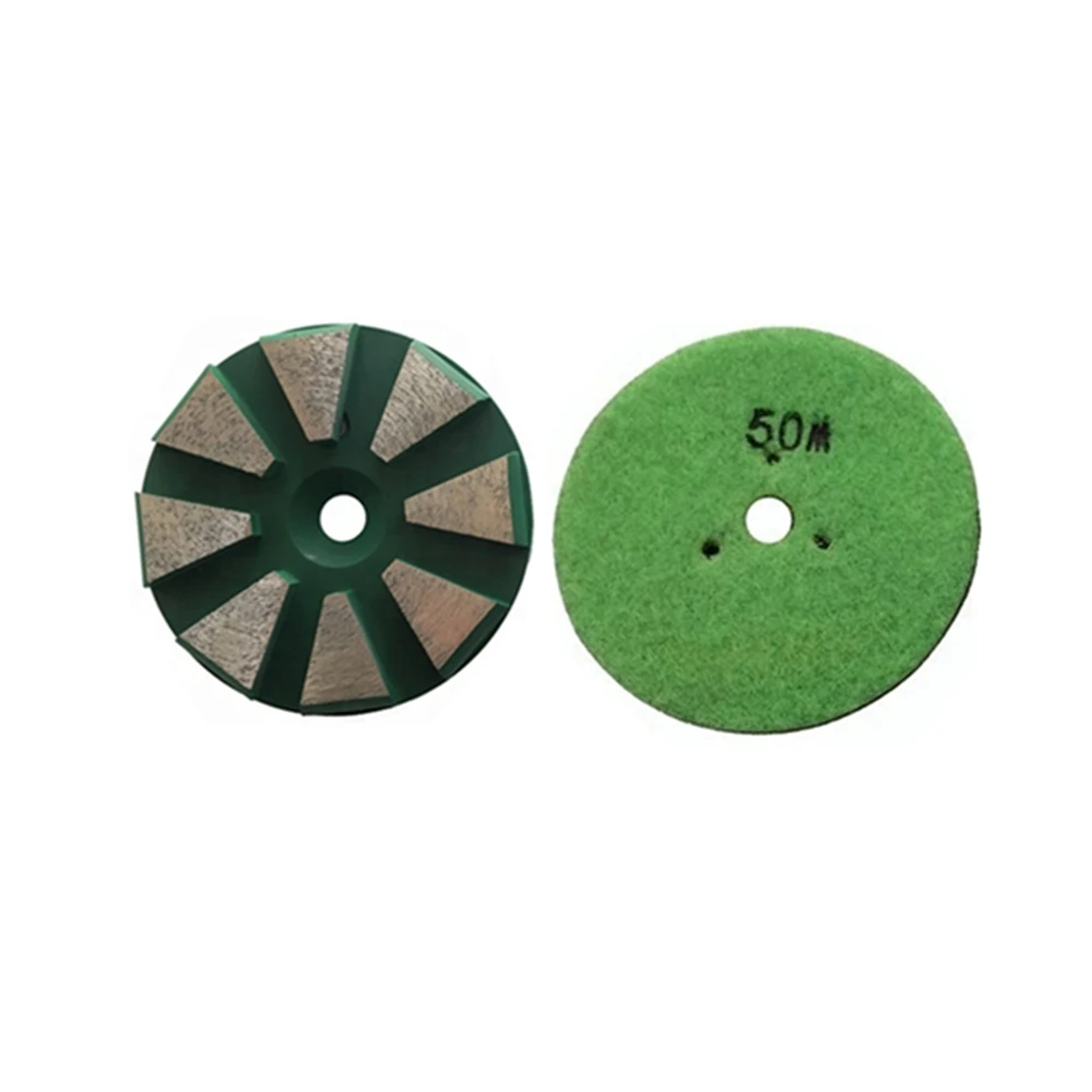 3-Инчов диамантен диск за шлайфане с 8-10 сегменти за полиране терраццо и бетон - комплект от 9 теми Изображение 3