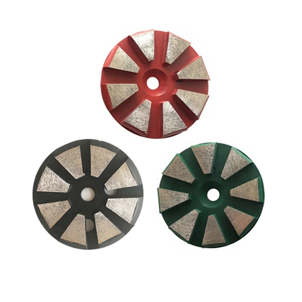 3-Инчов диамантен диск за шлайфане с 8-10 сегменти за полиране терраццо и бетон - комплект от 9 теми Изображение 5