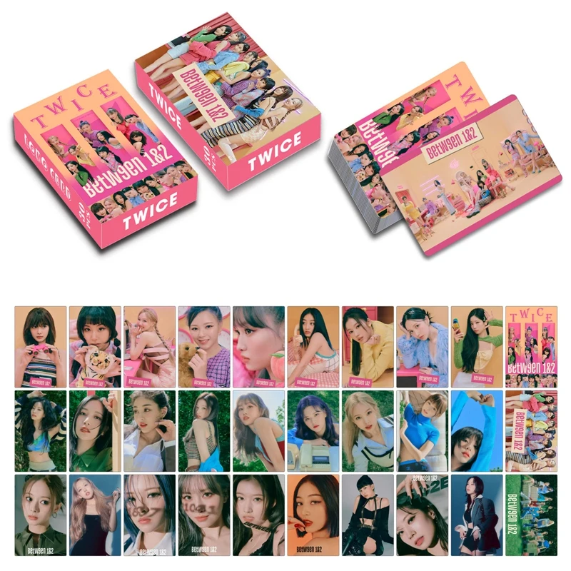 30 бр./компл. Kpop TWICE New Album Between 1 & 2 Lomo Card Фотокарточка с HD-принтом Альбомные фотокарточки за сбирка картички фенове Изображение 0