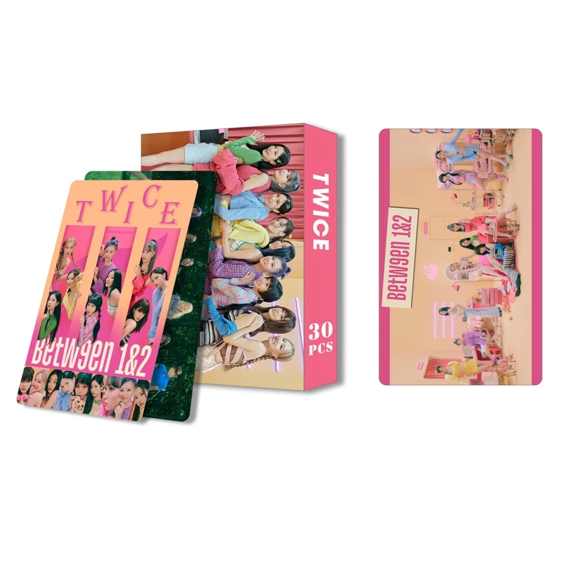 30 бр./компл. Kpop TWICE New Album Between 1 & 2 Lomo Card Фотокарточка с HD-принтом Альбомные фотокарточки за сбирка картички фенове Изображение 5