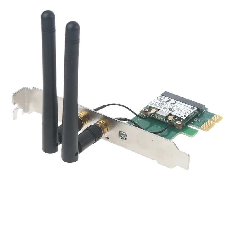300 Mbps с USB WiFi Адаптер, Адаптер за Безжична локална мрежа PCI-E WiFi за настолни и преносими КОМПЮТРИ за Windows 10 8 7 за MAC R9UA Изображение 4