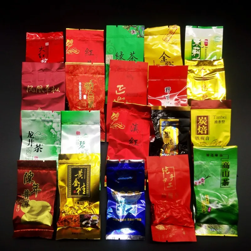 32/36 различни видове китайски Чай от сервиза на Big Red Robe С цип, Пакети Wuyi Big Hong Pao, Подходящи за Вторична преработка, Уплътнителни Пакети Без опаковка Изображение 0