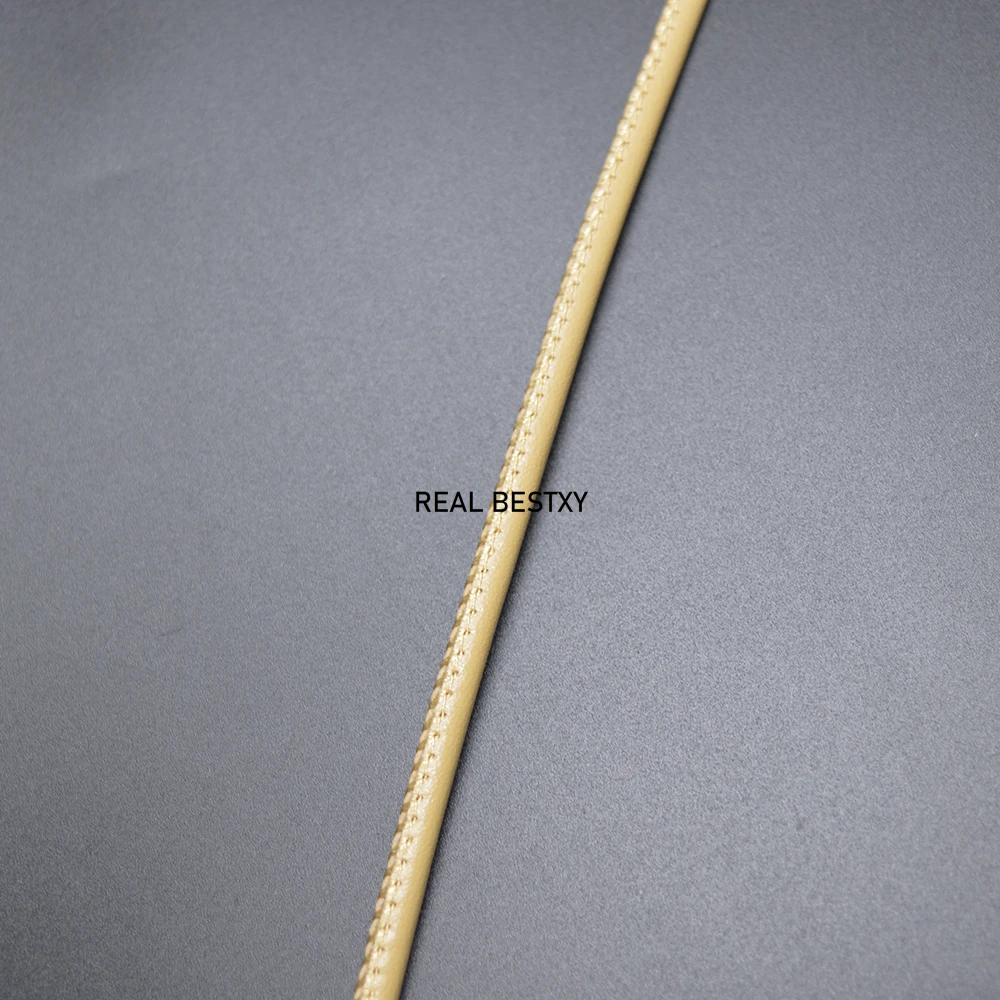 4 мм на Горния гранули през цялата кабел от естествена кожа, цвят на кожа, Кожени шнурове, гривна от въже, аксесоари за бижута 