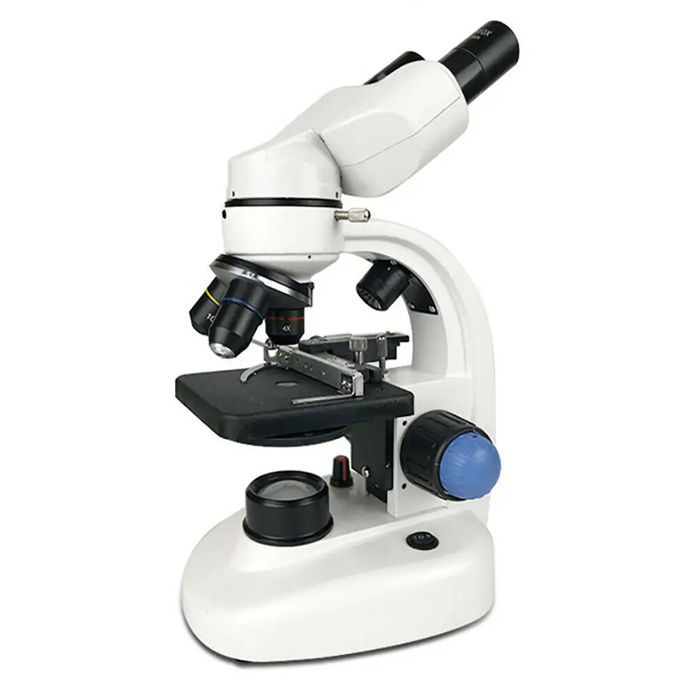 40X-2000X Биологичен Микроскоп с възможност за Регулиране Отгоре/Отдолу Монокуляр с led подсветка За смартфон, Подарък за Мобилен телефон Изображение 0
