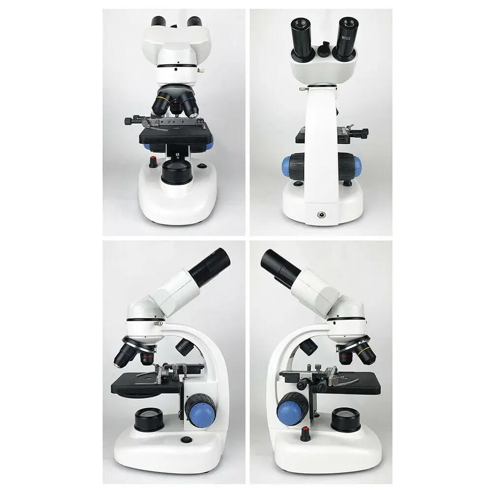 40X-2000X Биологичен Микроскоп с възможност за Регулиране Отгоре/Отдолу Монокуляр с led подсветка За смартфон, Подарък за Мобилен телефон Изображение 5
