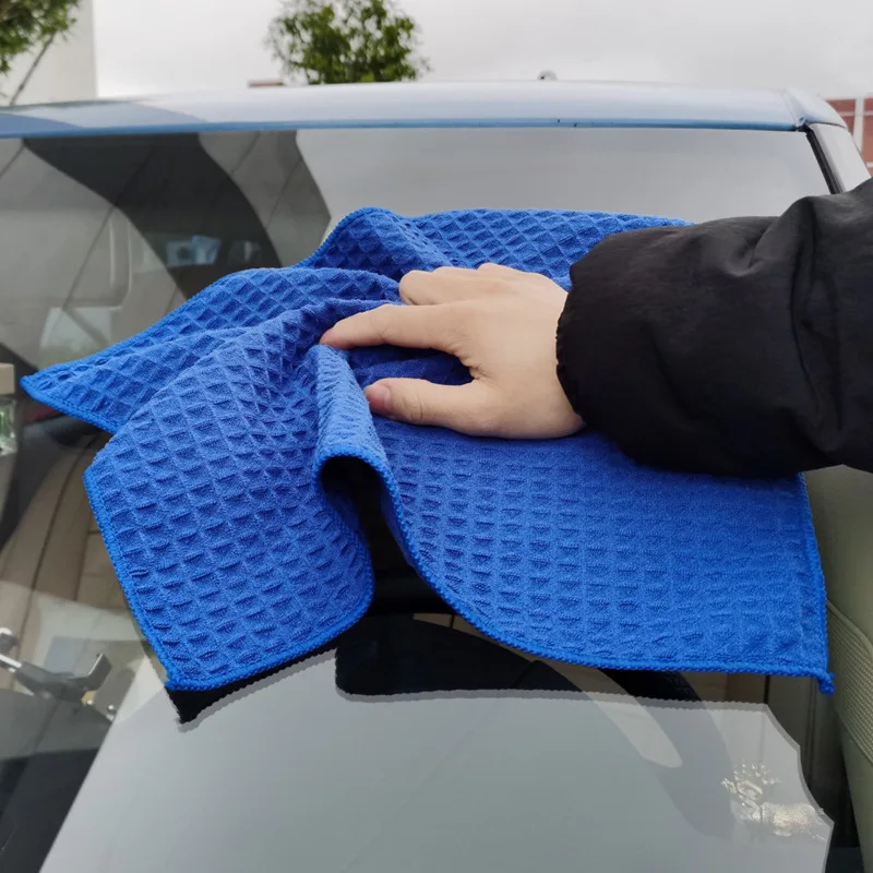 40x40 см Мека кърпа, за да се грижи за прозорците на колата от микрофибър, восък за полиране на детайли, Бесследная кърпа за миене на колата, препарат за почистване на кухня Изображение 5
