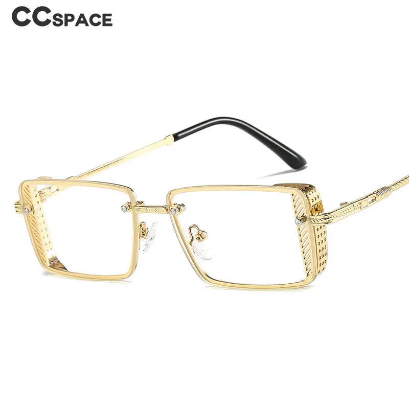 46696 Луксозни Слънчеви очила в метални рамки в стил steampunk, Модни мъжки и Женски квадратни очила с UV400, vintage слънчеви очила Изображение 3
