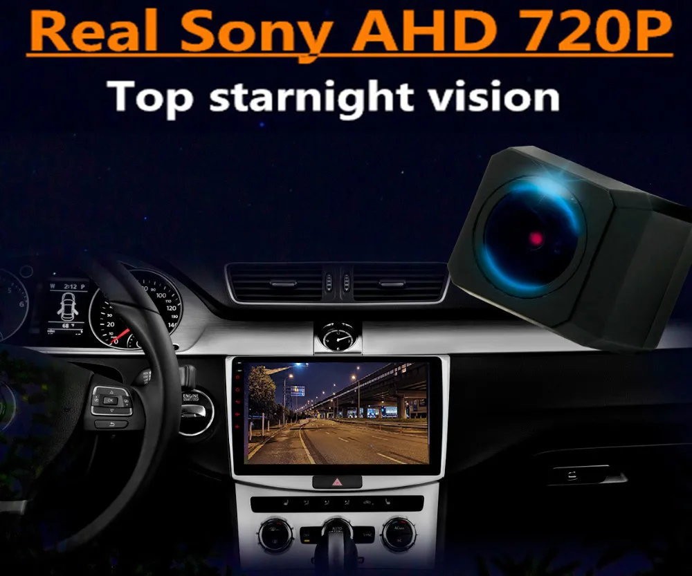 AHD 720P Sony 225 Чип Автомобилна Камера за Задно виждане За Nissan Tiida/Pulsar Хетчбек c12 2011 2012 2013 2014 Монитор Заден Ход на Автомобила Изображение 3