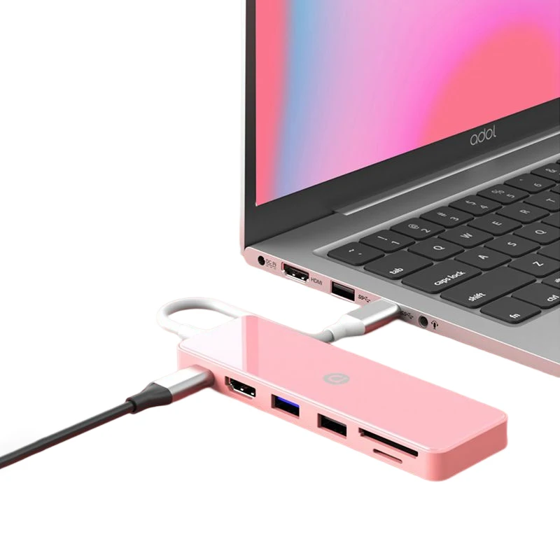Asus Ivelina USB-C Център 6 В 1 За HD MI 4K USB 3,0 2,0 Порта SD TF Cardreader 100 W PD Адаптер За Зареждане и Зарядно устройство За MacBook Pro Изображение 2