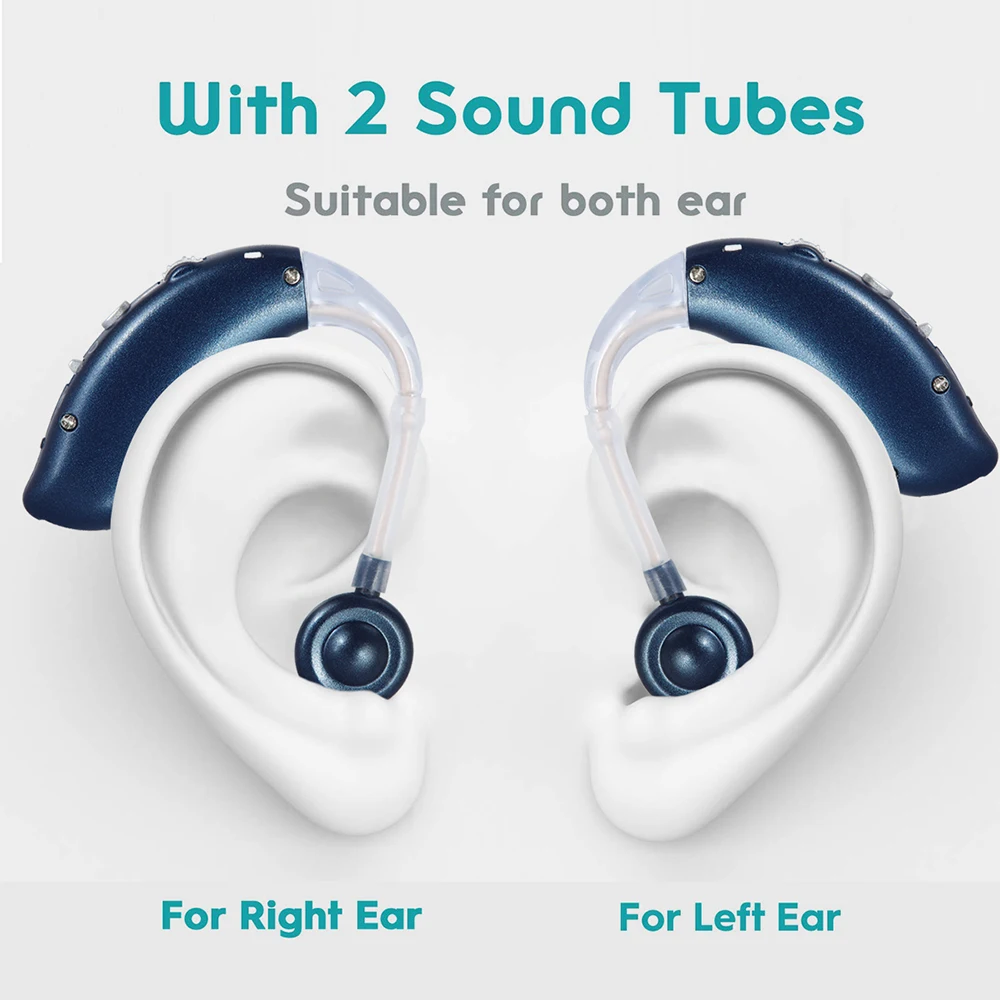Bluetooth Слухов Апарат Усилвател на Звука За Глухи Audifonos USB Слухов Апарат За Възрастните Глухи Мини Акумулаторна Регулируема Тонално Повикване Изображение 2