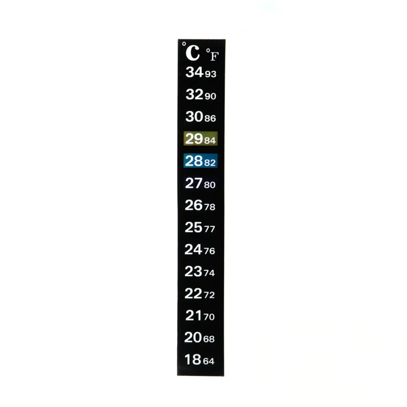 C63B Термометрические Ленти за Аквариум, Залепваща Лента, Стикер, Температурен Термометър за Риба, за Аквариум, Винена Банка 64℉ - 93℉ и 18 - 3 Изображение 4