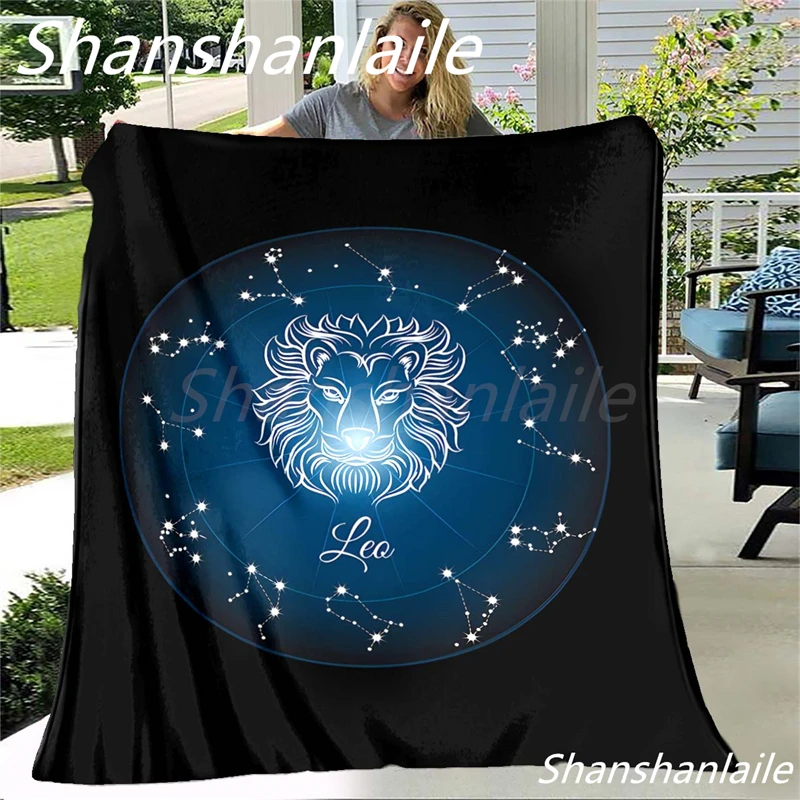 Constellation-супер меко, топло, джобно дълго плюшевое одеало за диван-легло/на сън/за пътуване/тренировки/полети/декорация/весел подарък Изображение 5