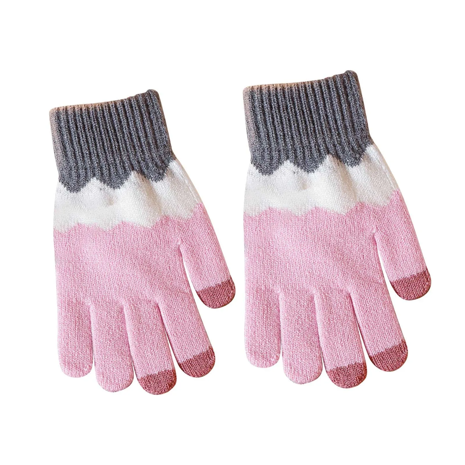 Crochet вълнени ръкавици дамски зимни японски топли Колоездене, Шофиране в студено време на Възпроизвеждане на екрана на мобилен телефон езда бронирани с подгряване на ухото Изображение 1