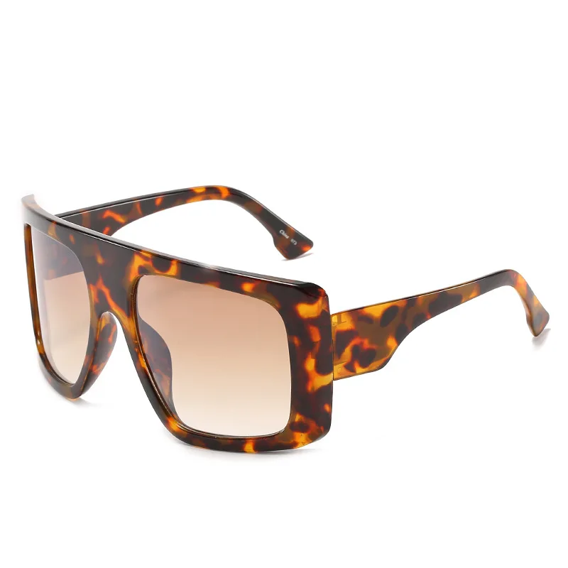 Fashion слънчеви очила с големи рамки, женски универсални слънчеви очила, Изискани очила за улица с каменни лещи, големи хавлии за плаж, пазаруване UV400 Изображение 2
