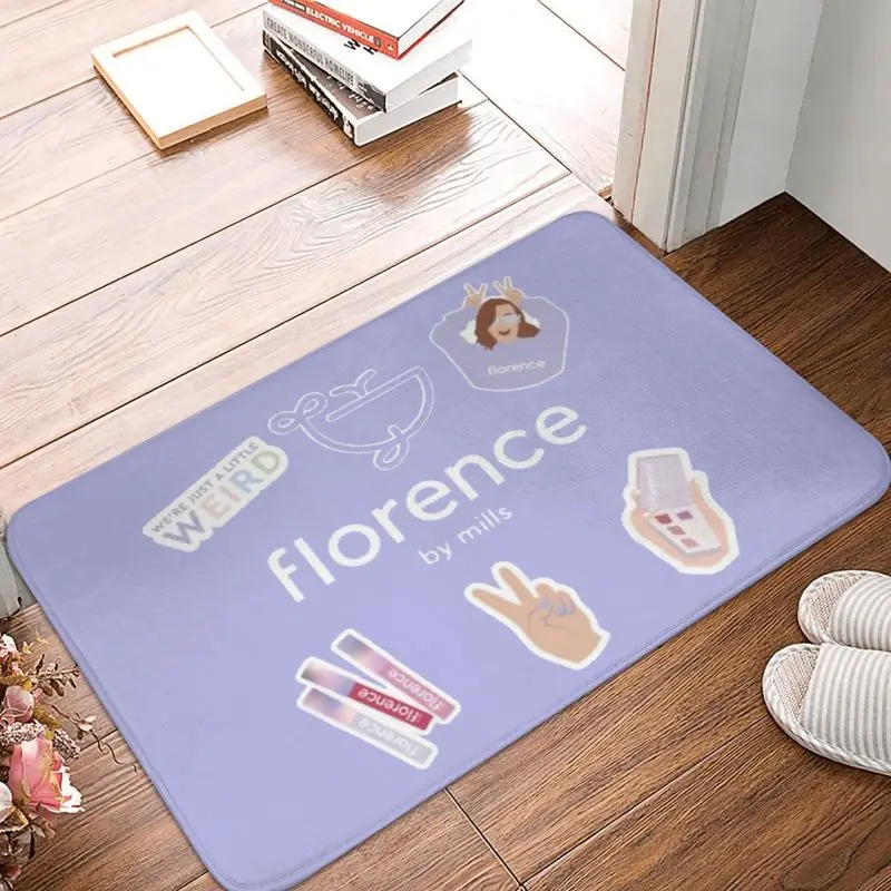 Florence By Mills Врата на пода, Кухненски подложка за баня, Противоскользящий подложка за улиците, килим за влизане в тоалетна, мат Изображение 1