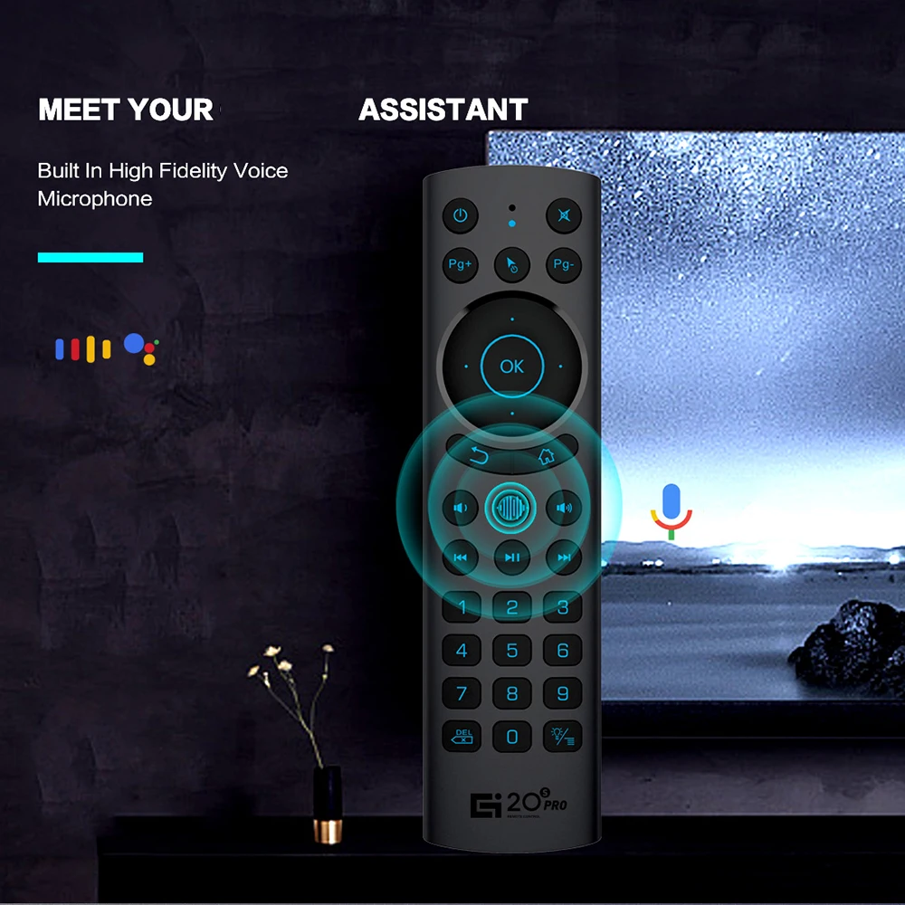 G20BTS PLUS G20S PRO 2.4 G Безжични Гласови дистанционно управление Air Mouse за PC, Smart TV Телеприставка Android TV BOX, Съвместима с Bluetooth Изображение 4