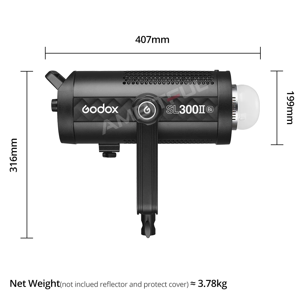 Godox SL300II Bi 320 W 2800-6500 До Двуцветен led Видео Bowens Mount Wireless System X за Студийната Снимане И запис на видео Изображение 1
