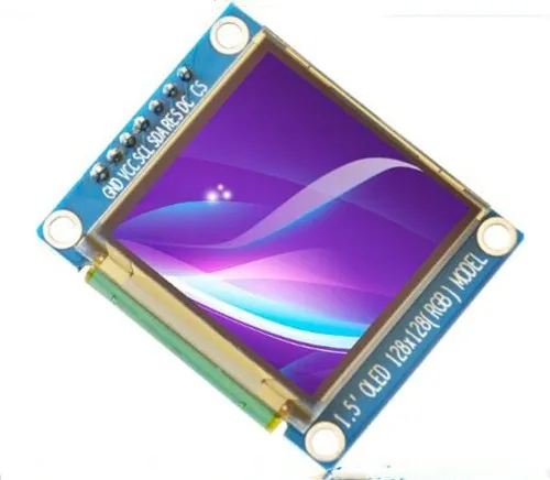 IPS 1,5 инча 7PIN SPI Пълноцветен OLED дисплей Модул SSD1351 Drive IC 128*128 3,3 Изображение 4