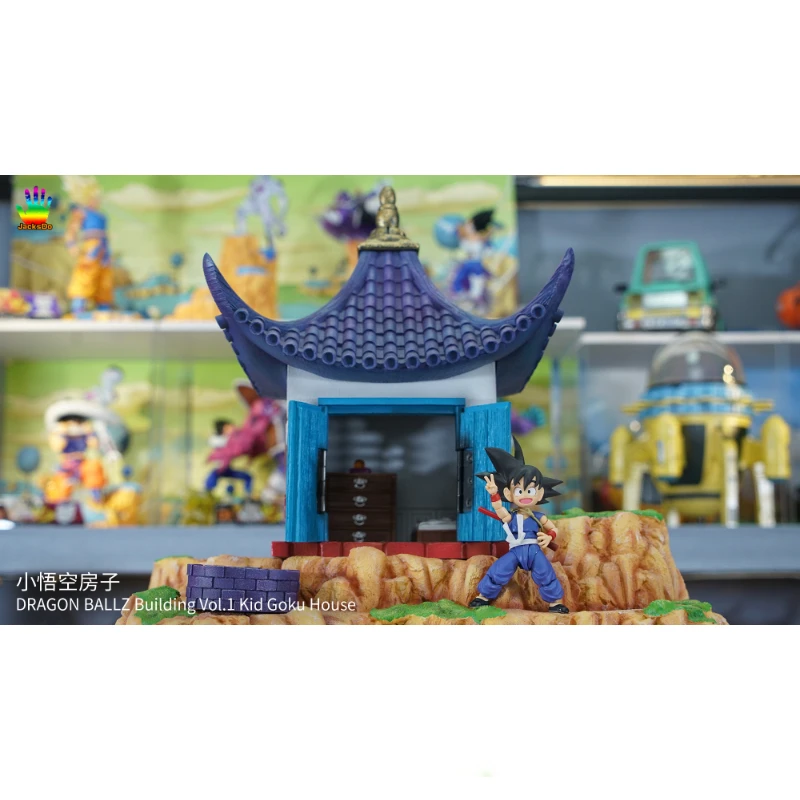 JacksDo Dragon Ball Building Vol.1 Детски Дом Goku Сцена Модел Gk Смола Аниме Фигурки, Играчки Колекция Хоби Кукла Изображение 0