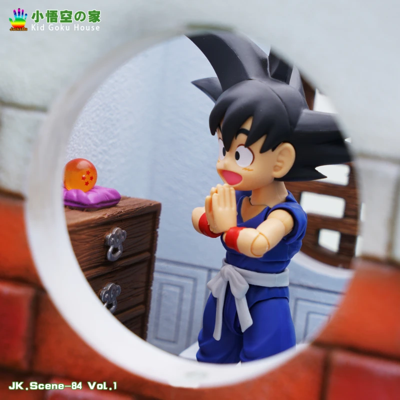 JacksDo Dragon Ball Building Vol.1 Детски Дом Goku Сцена Модел Gk Смола Аниме Фигурки, Играчки Колекция Хоби Кукла Изображение 4