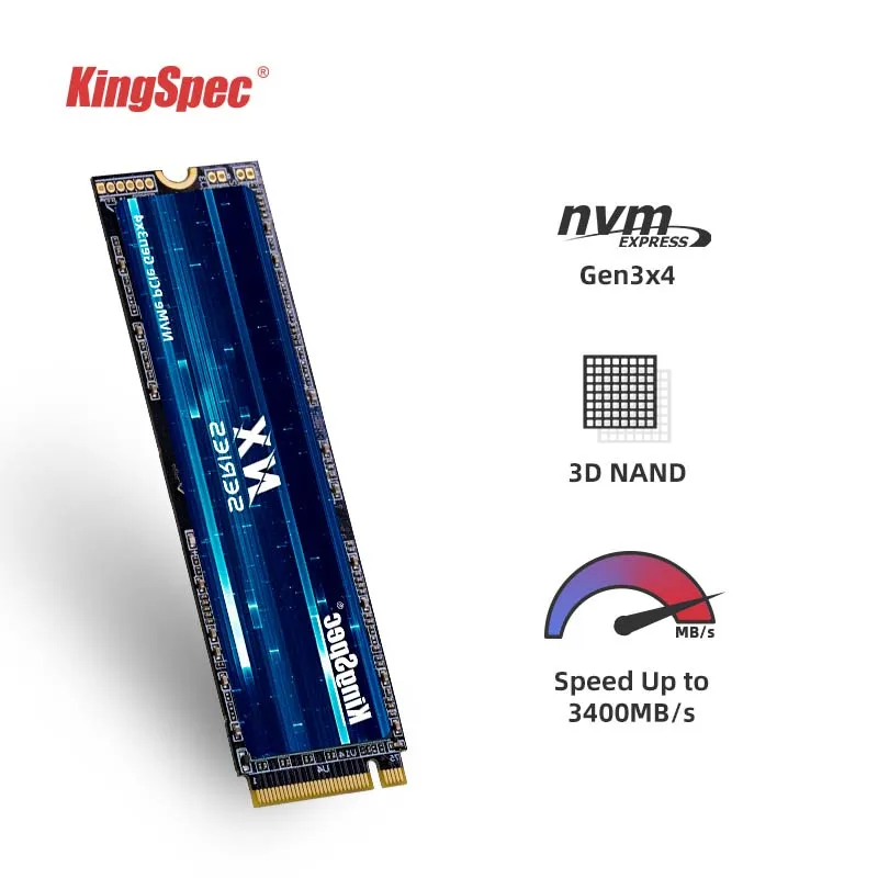 KingSpec M2 SSD 1tb 512 gb 256 gb 128 GB M. 2 2280 PCIe NVME SSD 120 gb и 240 gb Вътрешен Твърд Диск, Твърд Диск за Десктоп, лаптоп Изображение 1