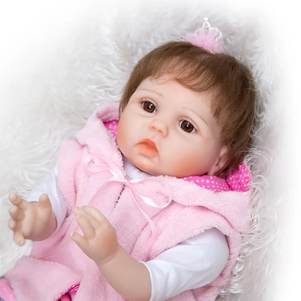 KUKADOLL Прекрасна 22 См 55 СМ Reborn Baby Dolls Тъкан на Тялото Reborn Bebe Бебето Кукла Играчки За Деца За Рожден Ден, Коледни Подаръци Изображение 4