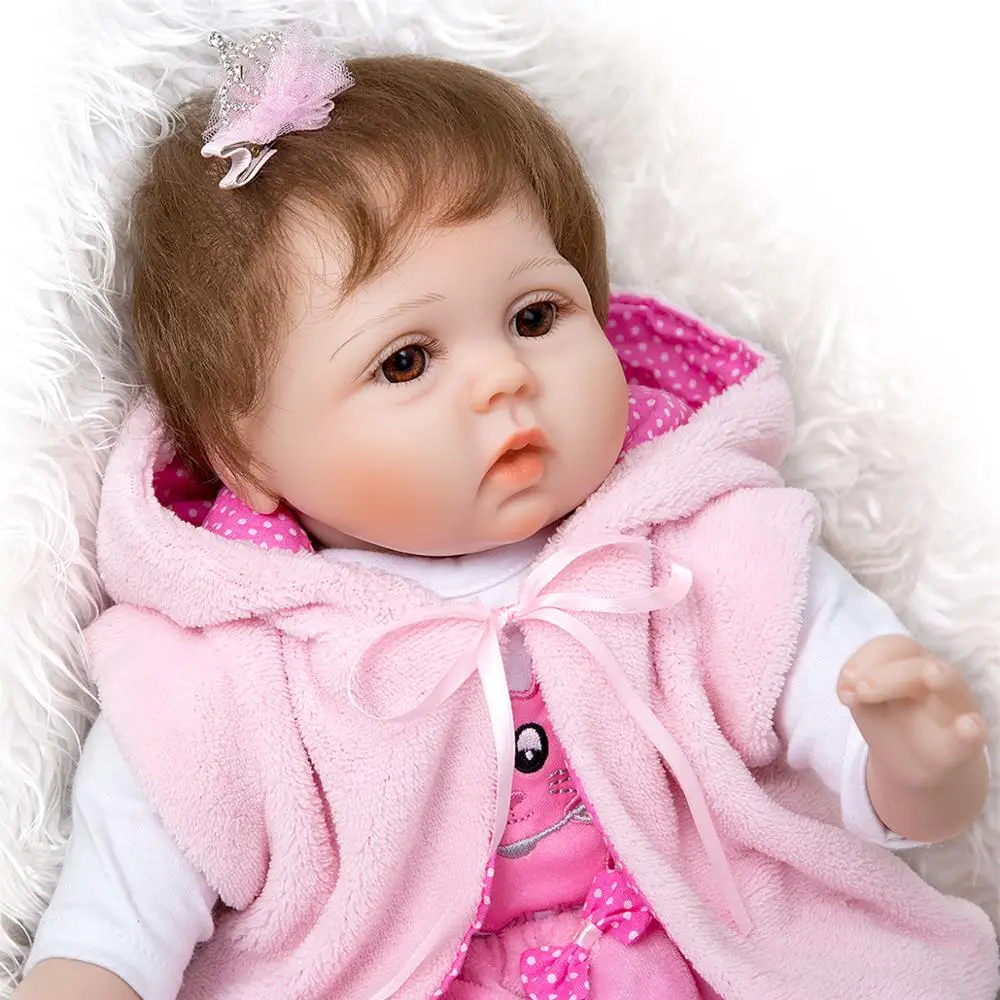 KUKADOLL Прекрасна 22 См 55 СМ Reborn Baby Dolls Тъкан на Тялото Reborn Bebe Бебето Кукла Играчки За Деца За Рожден Ден, Коледни Подаръци Изображение 5