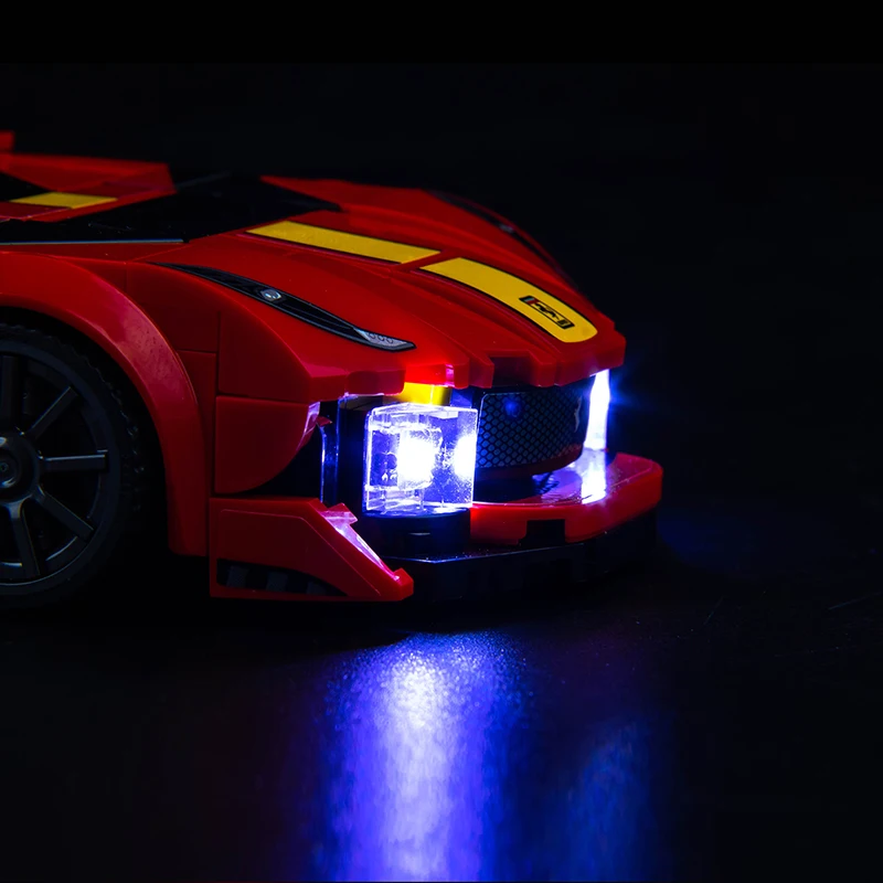 Led лампа Vonado за 76914 Ferrari 812 Competizione, играчки за осветление САМ (не включва модел) Изображение 4