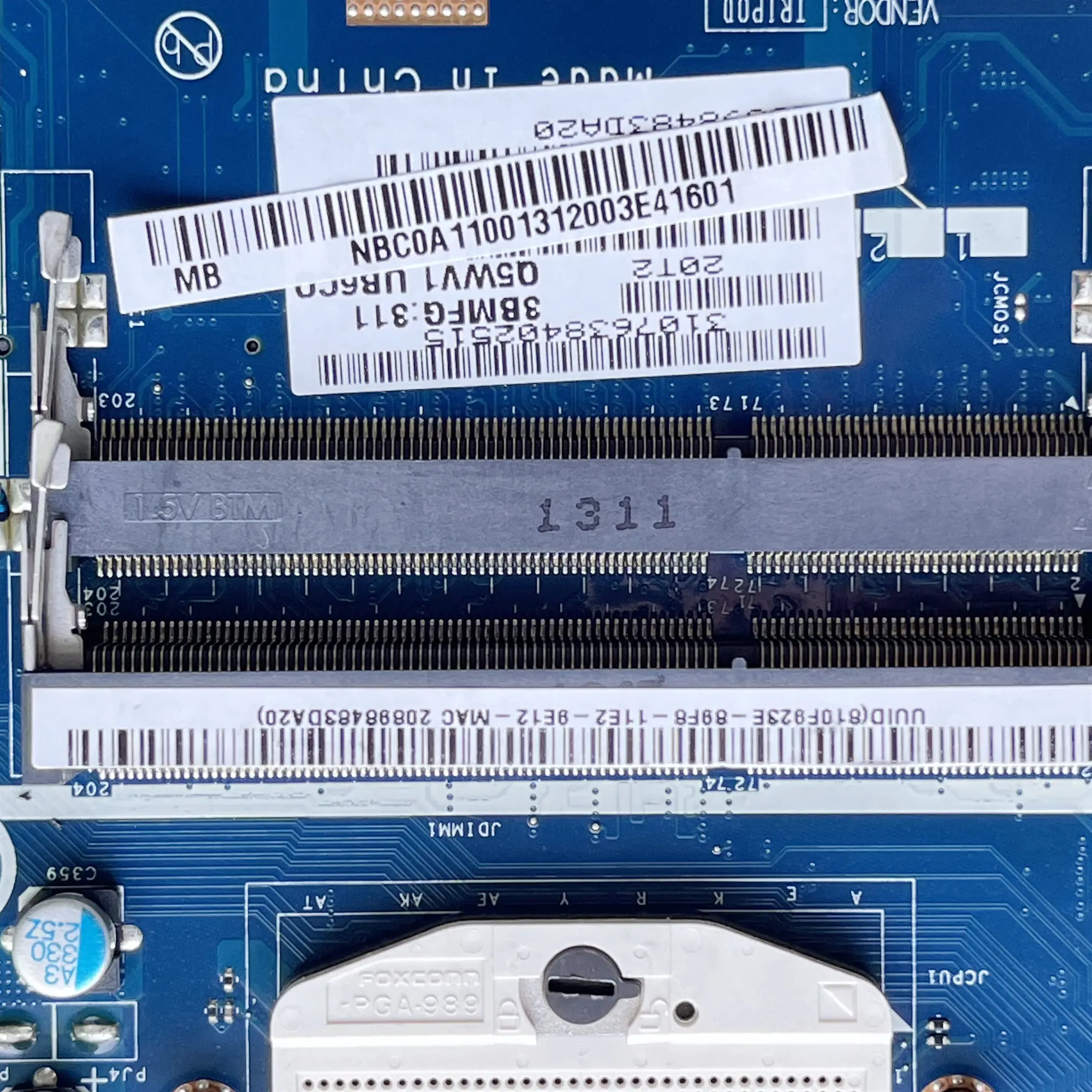 LSC Възстановена За Acer E1-571 V3-571 дънна Платка на лаптоп NBC0A11001 Q5WV1 LA-7912P HM77 PGA989 DDR3 Изображение 2