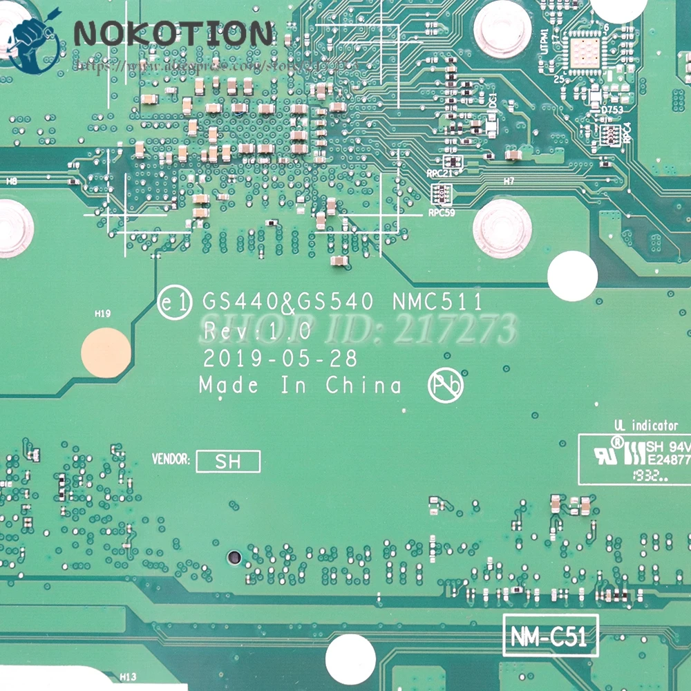 NOKOTION НОВОСТ За Lenovo Ideapad S145-15API дънна Платка на лаптоп GS440 GS540 NMC511 5B20S42802 R 5 3500U Процесор, 4 GB оперативна памет DDR4 Изображение 4